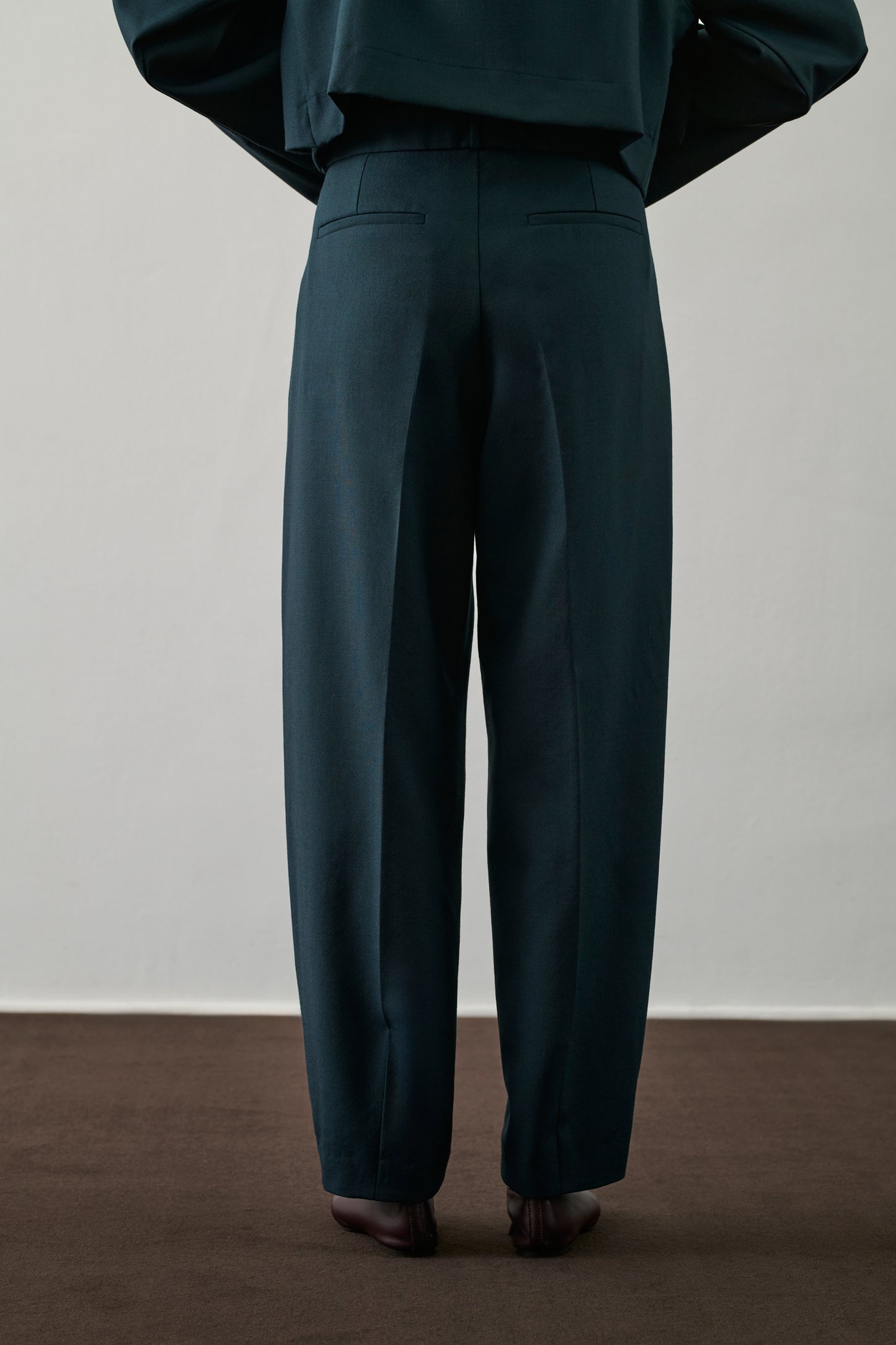 Pantalon Graham - Pétrole - Laine - Femme