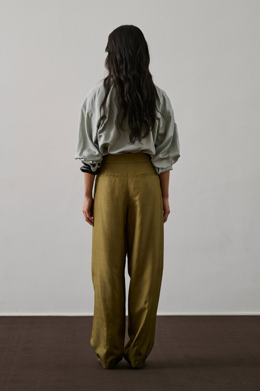 Pantalon Baptiste - Sable - Soie - Femme