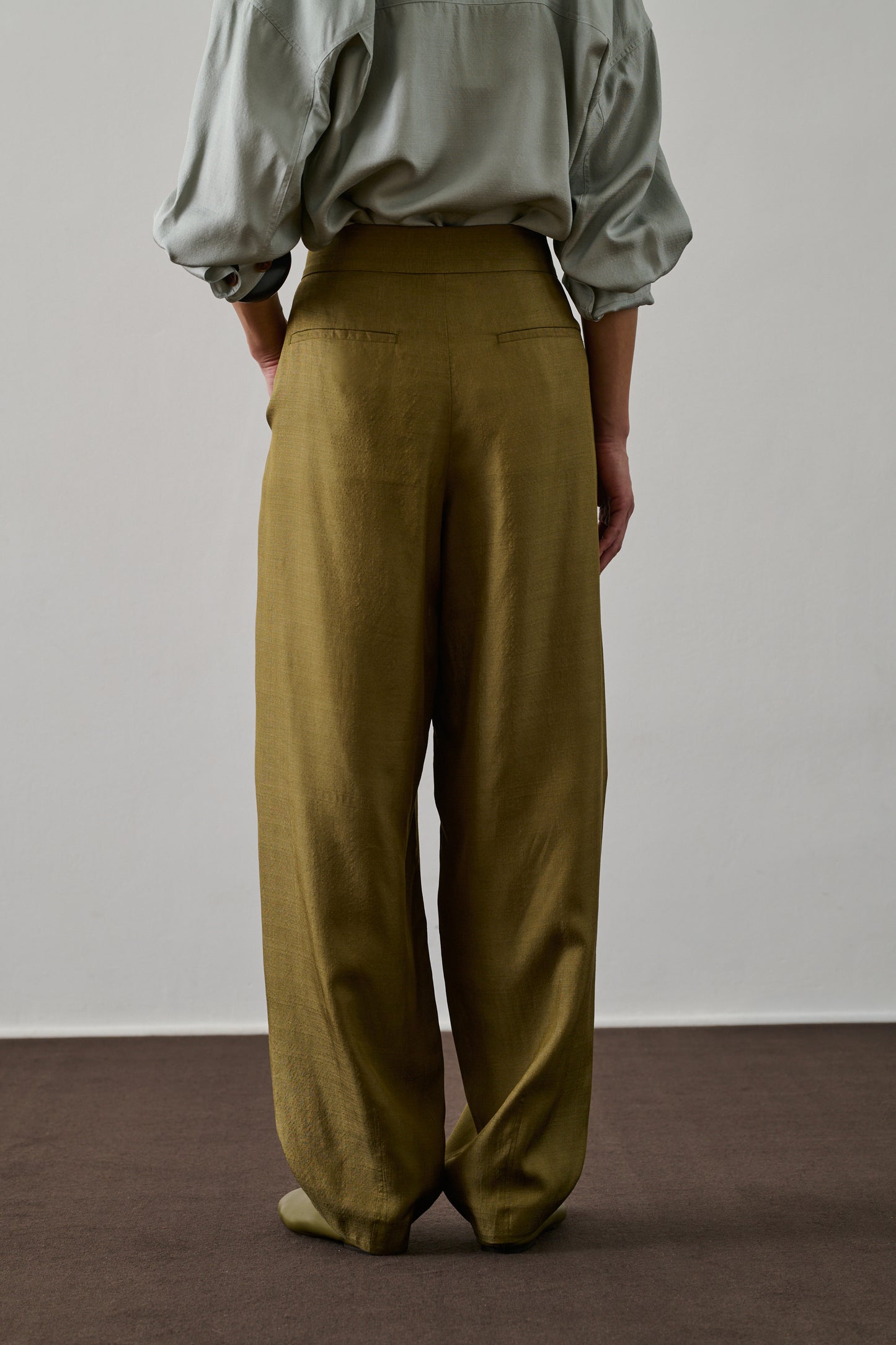 Pantalon Baptiste - Sable - Soie - Femme