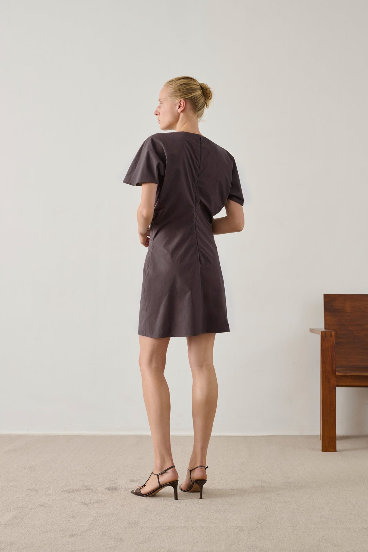 Robe Iva - Charbon - Coton - Femme vue 2