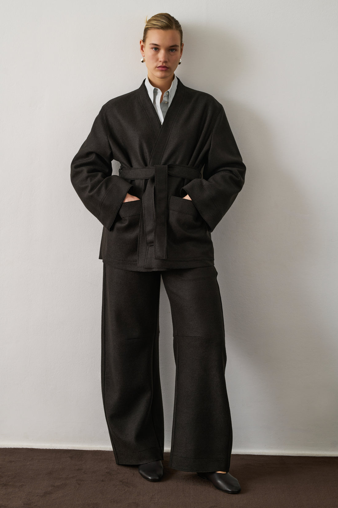 Veste Balme - Vert Ébène - Laine - Femme