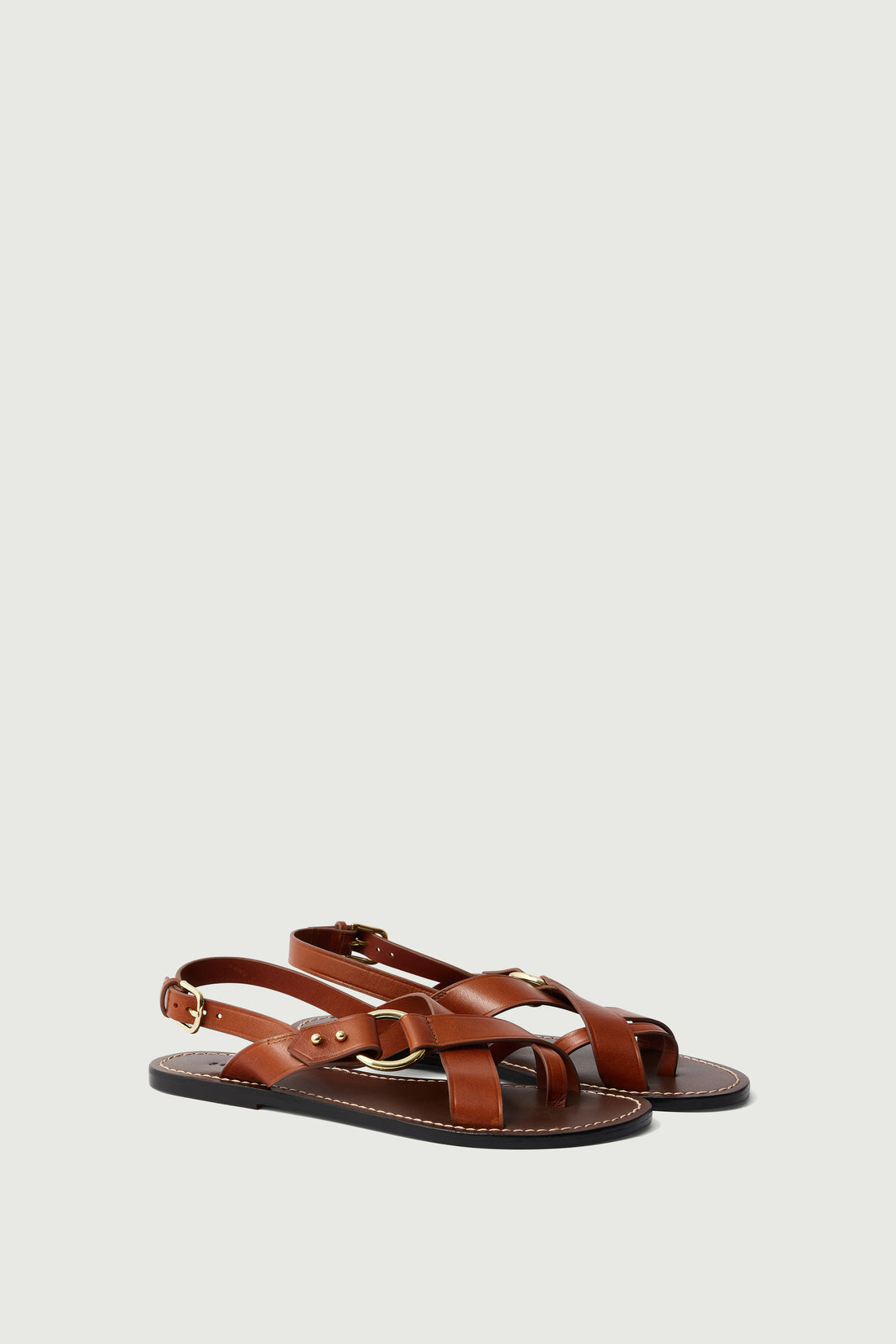 Sandales Florence - Cognac - Cuir - Femme