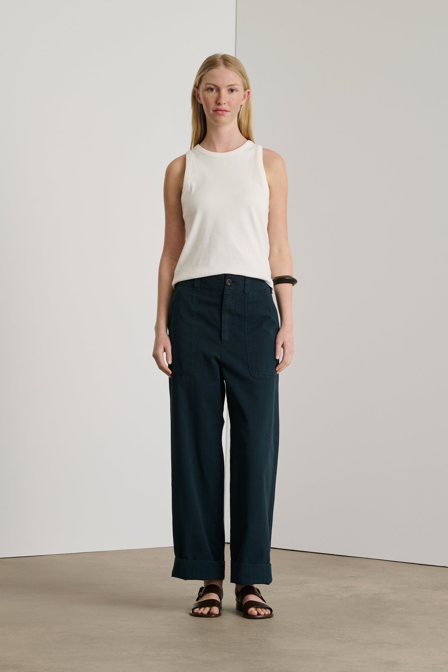 Pantalon Darryl - Ardoise Foncée - Coton - Femme