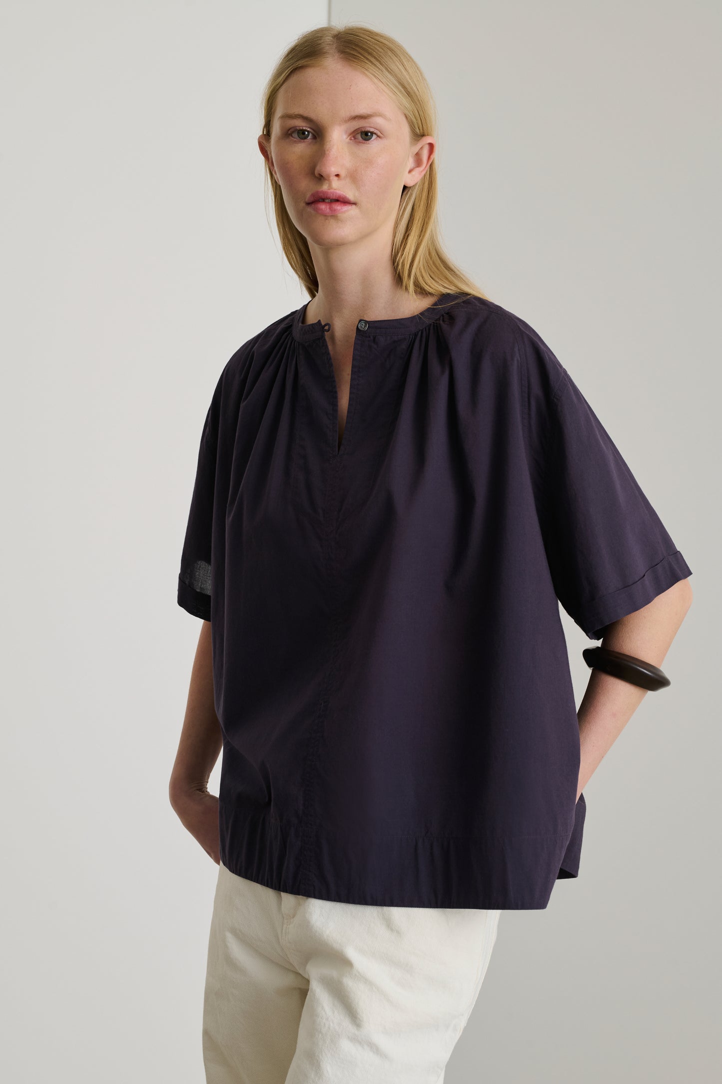 Blouse Arlette - Prune - Coton - Femme